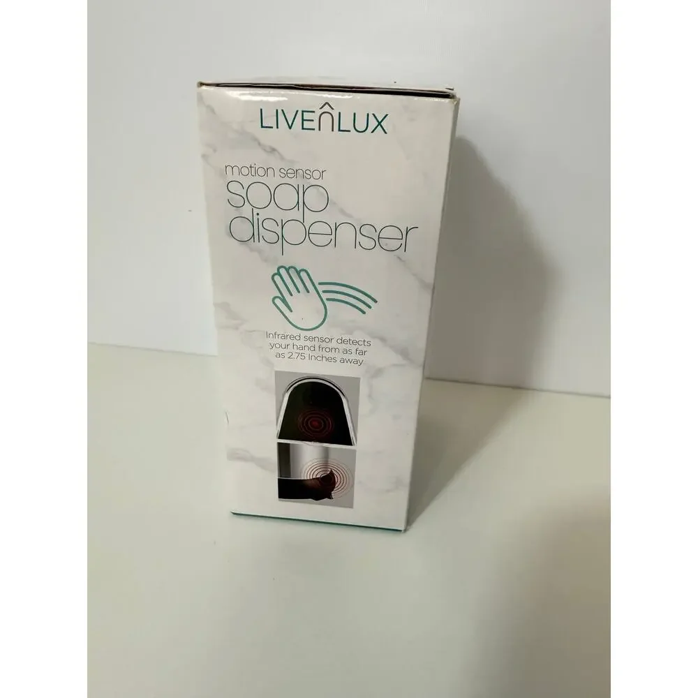 NEW Livenlux Motion Sensor Soap Dispenser Stainless Steel Touchless NIB